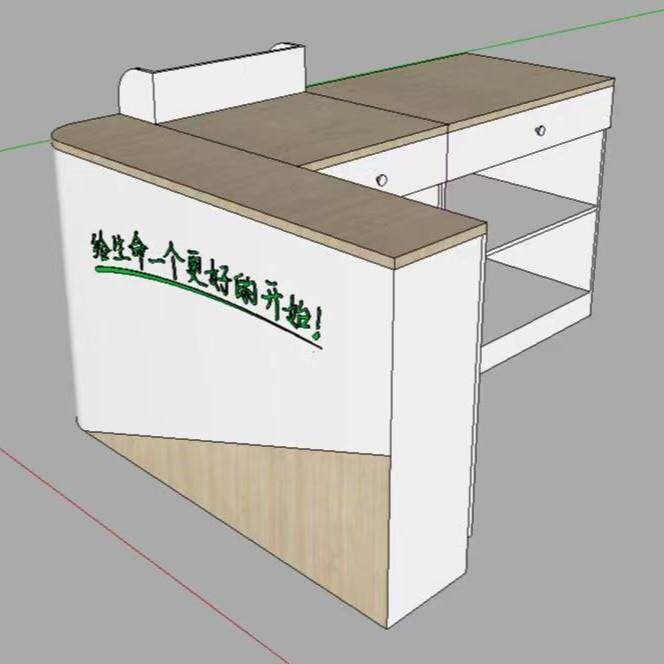 现代简约多功能超市前台 物品展示台 母婴收银台成都三禾展柜