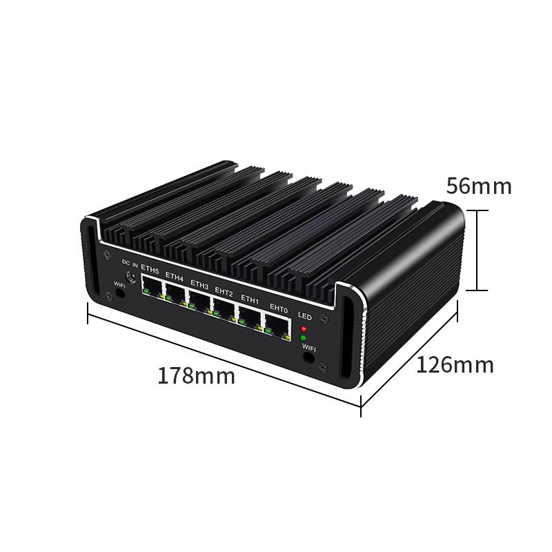 倍控I7-1185G7十代酷睿四核八线程迷你无风扇六口小主机I7-1165G7