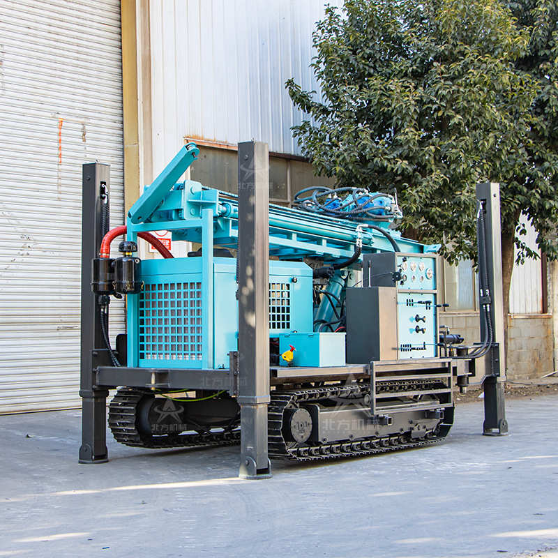 履带式气动水井钻机400米深井气动打井机车载水井钻机气动钻井机