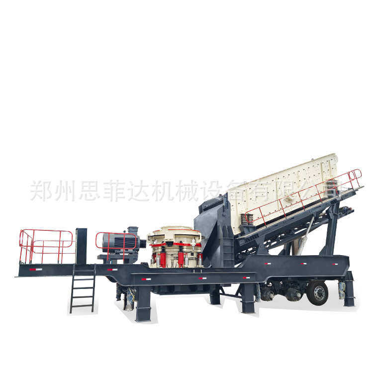 大型锤石履带移动破碎站 建筑水泥块骨料粉碎机100吨移动车破碎机,机械设备,粉碎机,淘宝优惠券,粉丝福利购,淘宝优惠卷