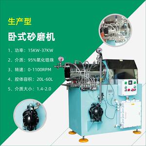 供应20L-60L砂磨机油漆、涂料、色浆盘式卧式砂磨机高效研磨