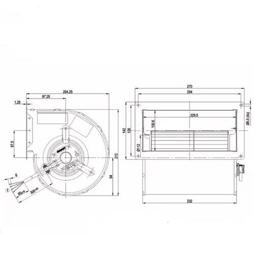 D2E133-AM47-01 D4E133-AH01-55 2GD835 D2E133-AM35-B4 离心风机