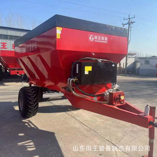 大型合作社农场蔬菜基地牛羊粪撒粪车三轮车改装撒粪车斗颗粒肥