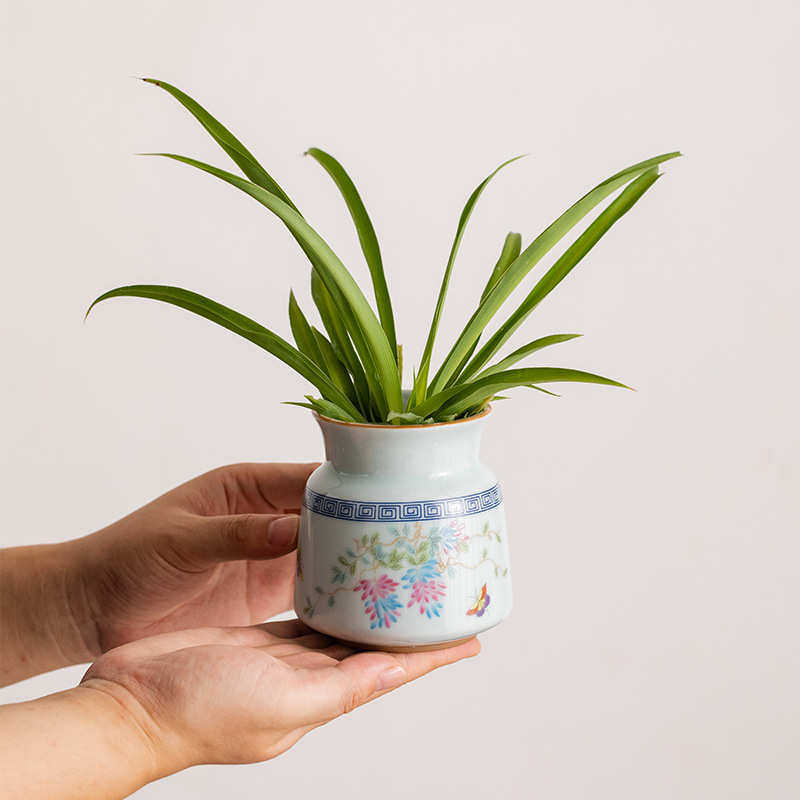 读途复古中式水培绿植陶瓷花瓶装饰干花绿萝桌面客厅摆件插花花器,家居饰品,花瓶,淘宝优惠券,粉丝福利购,淘宝优惠卷