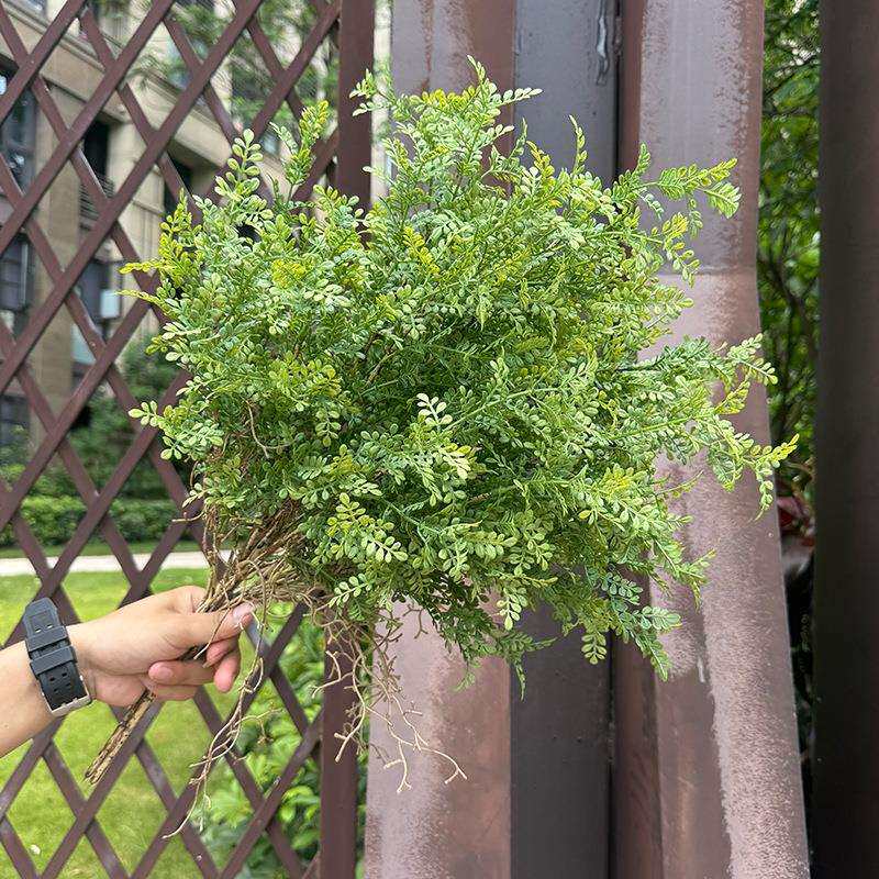 仿真花叶子绿植森系婚庆布置户外草坪婚礼装饰酒店工程人造花假花