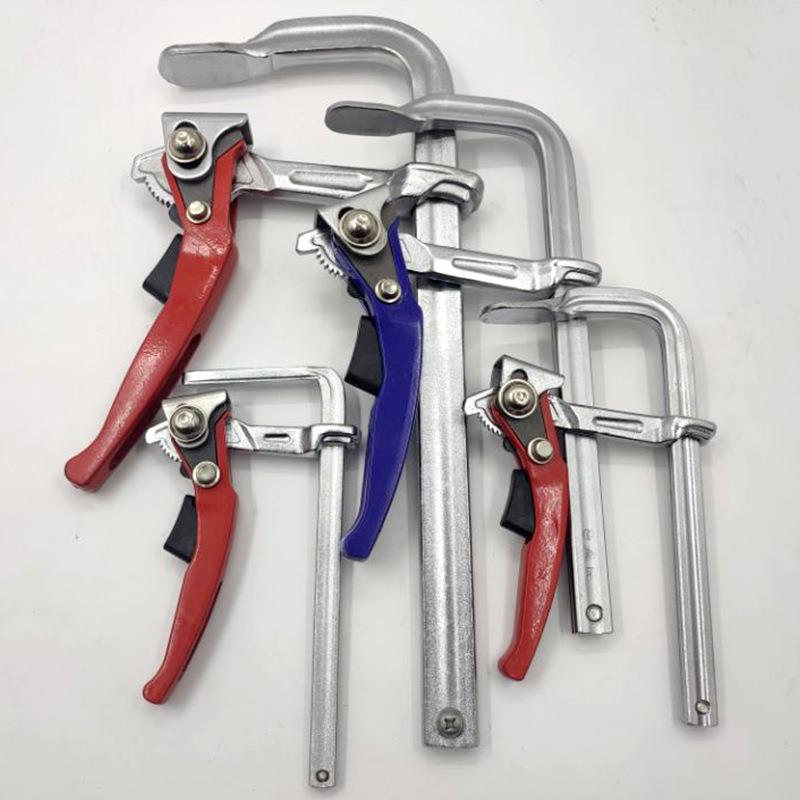 锻造重型棘轮F夹木工固定快速F型夹具模具工装夹头夹紧器大力夹钳