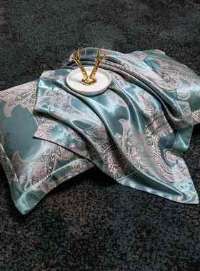 式贡缎花提四件套床裙款床罩被欧套1.51.8米208060m2m双人床上用