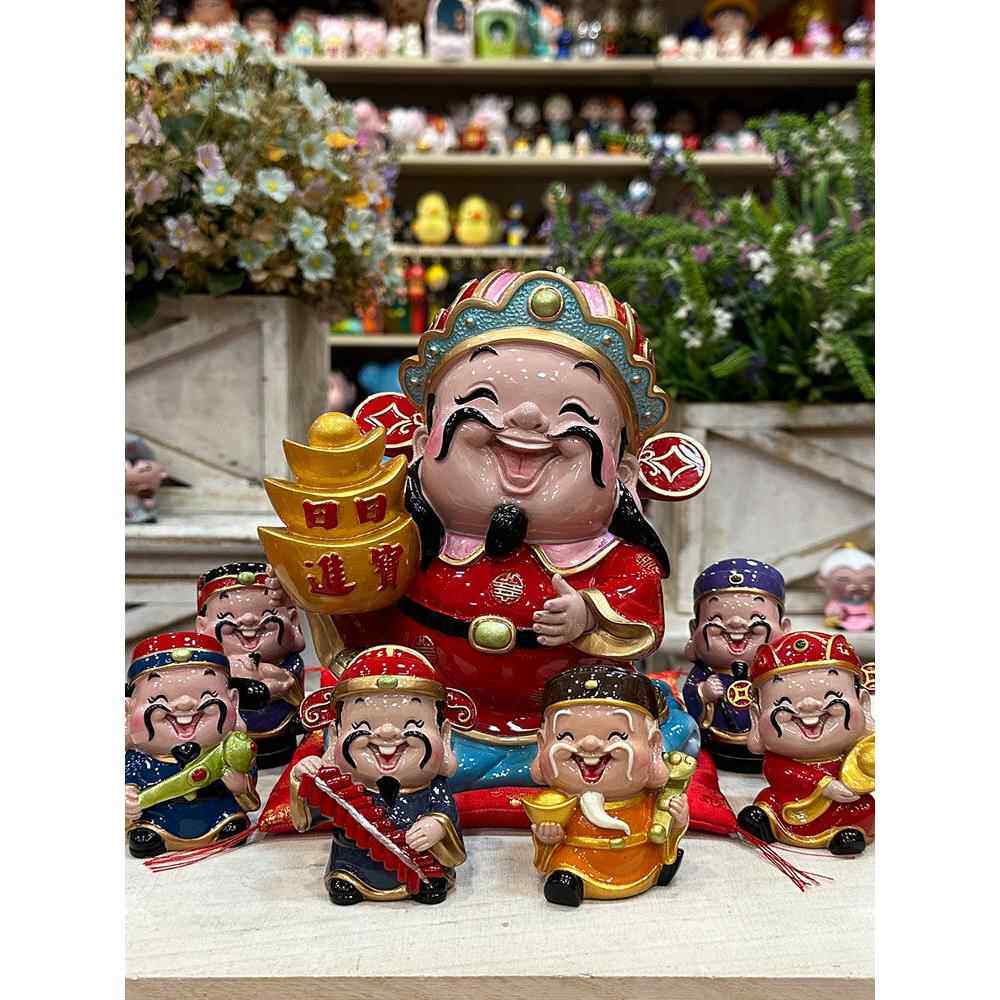 文武如意财神爷招财摆件创意存钱罐书房桌面装饰车载摆放乔迁礼品