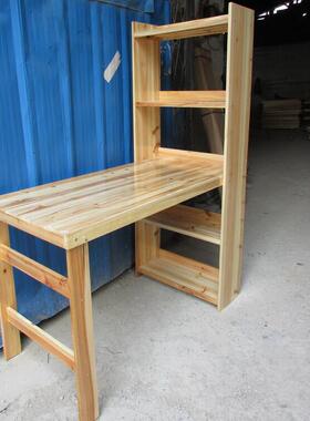 纯实木书桌架电脑桌组合书桌简约儿童学生书桌工作办公桌M030