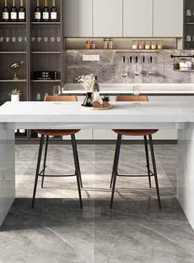 大理石A181家用吧式台中岛台餐桌一体叠开放厅厨房多折功能储物吧