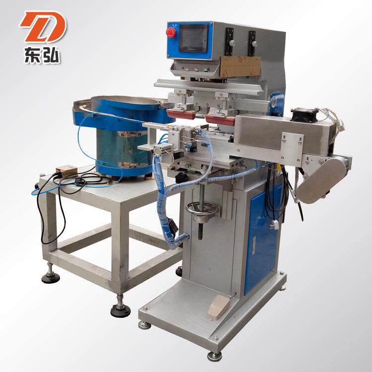 全自动尺码夹移印机粒双面印刷夹标牌双色印刷气动