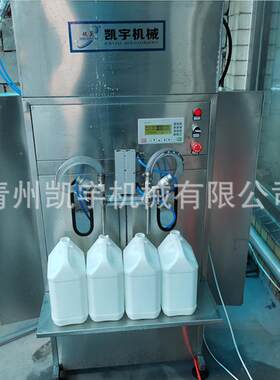 食小型活塞双头用油润滑油灌装半自动洗洁洗精衣体液定量双头四头