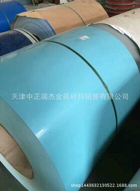 天津彩涂板 现货出售彩钢板 可加工各种颜色 绯红白灰海蓝等