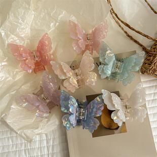 claw hair butterfly Shark crab clip acetate Fairy