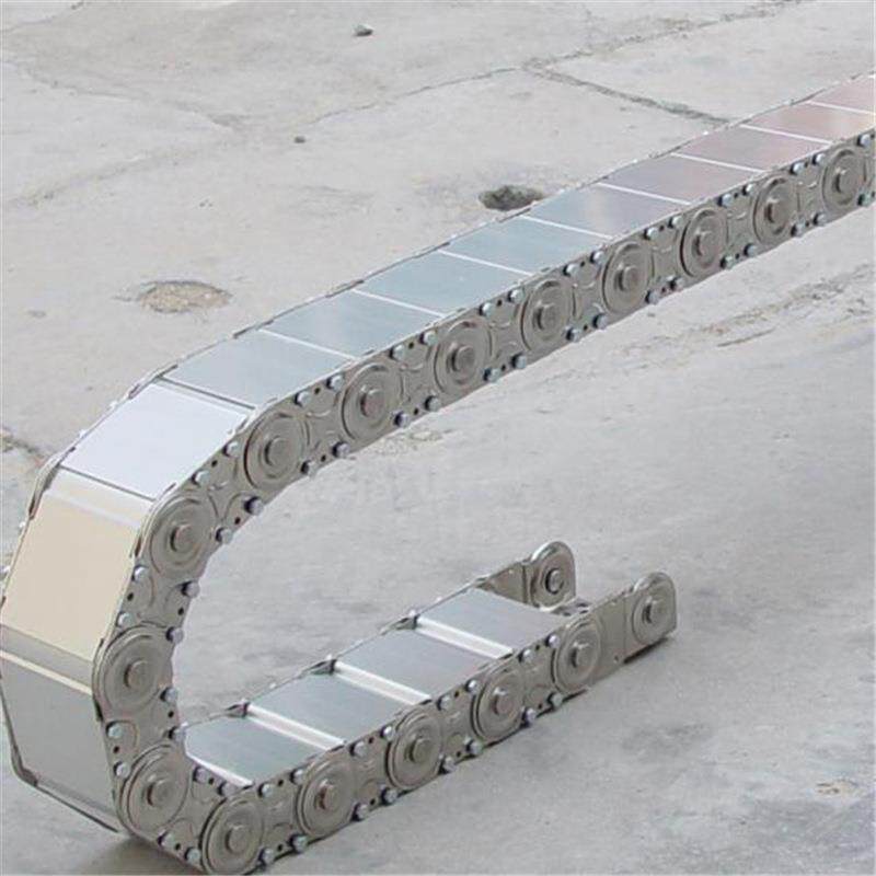 源头厂家生产机床穿线钢铝拖链 线缆保护拖链 桥式钢铝坦克链热卖