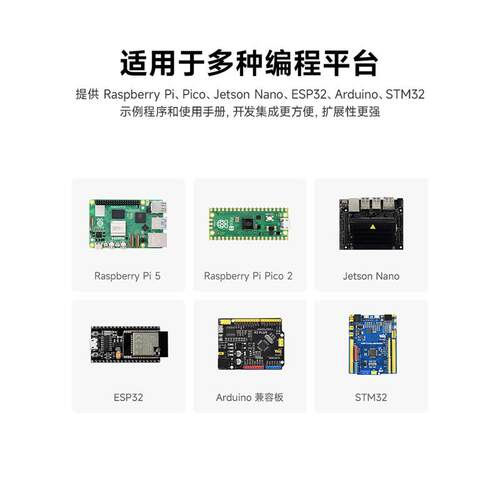 微雪 树莓派 LCD1602 显示屏背光可调 32个字符型液晶屏 3.3V/5V