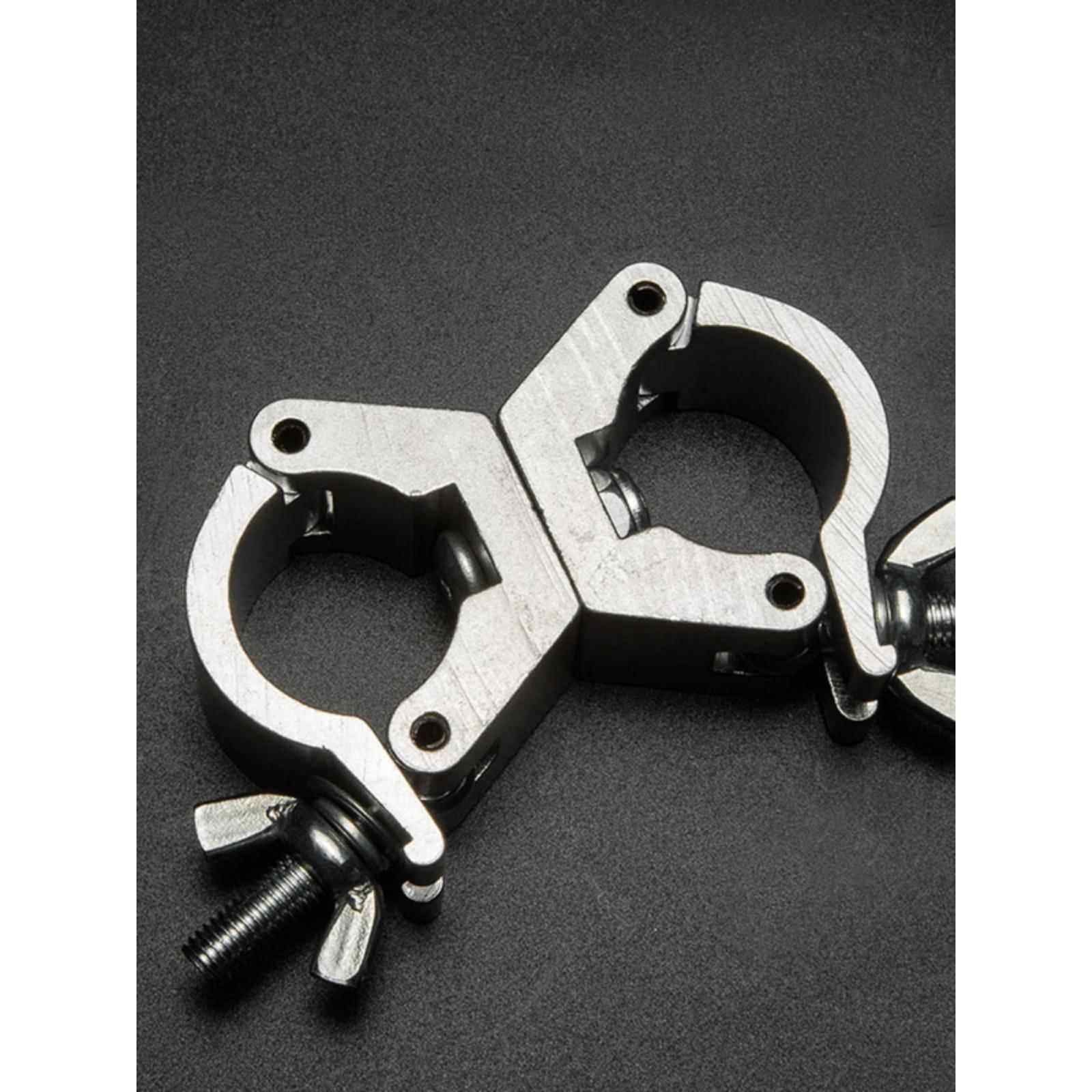 铝合金十字万向紧固件脚手架连接单、双卡扣配件舞台圆管旋转固定