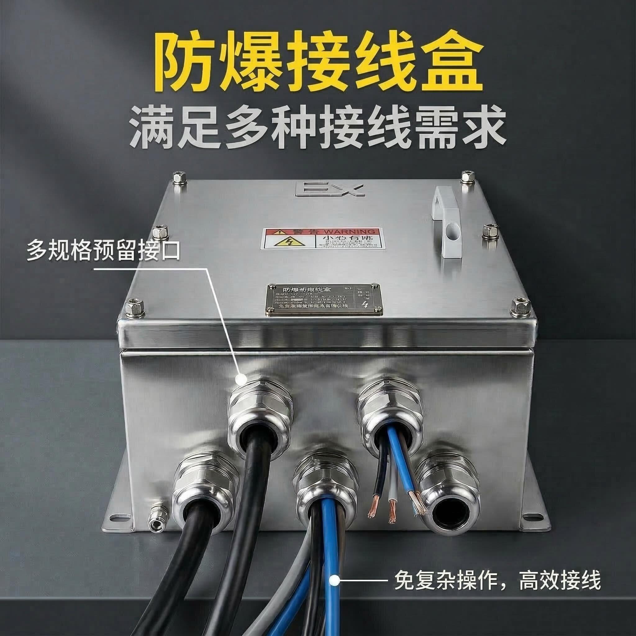 不锈钢304防爆配电箱接线箱IIB空箱端子箱分理线盒控制箱照明动力