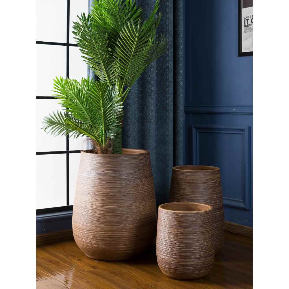 正品北欧约现代简景德镇落地绿植盆室内装饰花植物大口径陶瓷花瓶