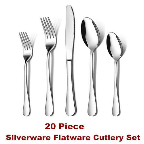 Silverware Flatware Cutlery Set Knife Fork Spoon Utensils