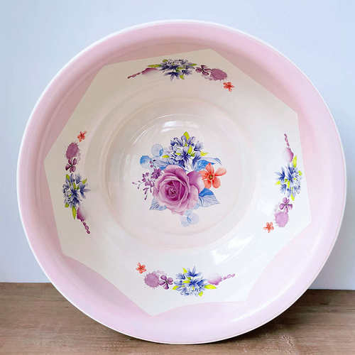 76N30/36CM双料特厚搪瓷盆家用老式搪瓷脸盆大号盆耐高温可加热