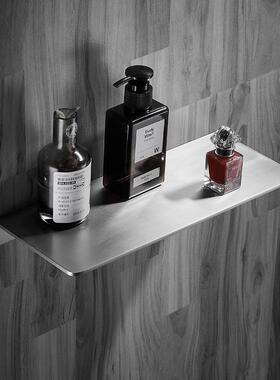 304不钢墙卫上一字板生间洗漱LND-2012台房镜前隔板置物锈架免打