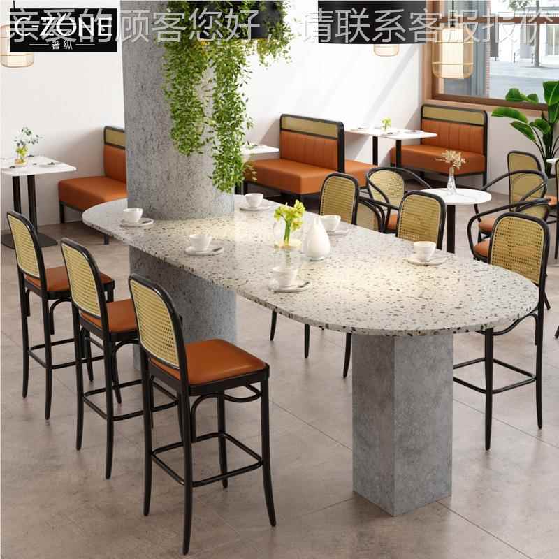 酒椅吧咖啡厅编题藤吧SHEZONG-主餐厅餐吧桌酒吧椅组合火锅店餐饮