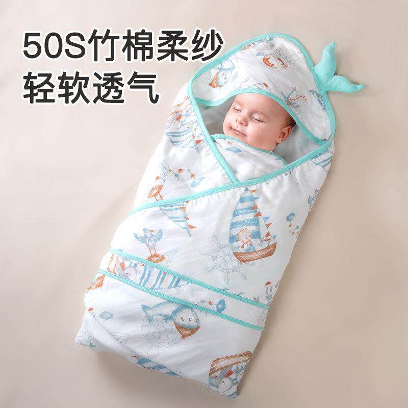 婴儿纱布竹纤维抱被高密卡通宝宝盖毯抱毯新生儿包被儿童浴巾盖毯