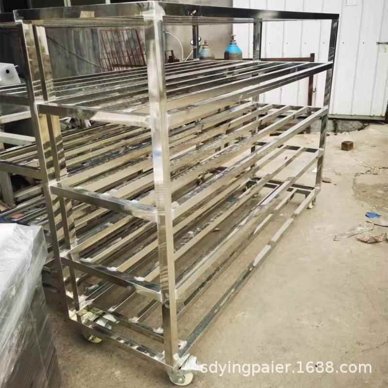 转304不锈钢推馒342头层架车大型品蒸房蒸车食冷冻架子车中车周转