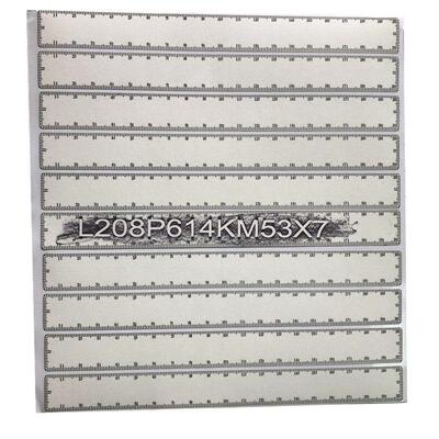 拓印纸刻度标尺寸拓号纸车管所拓印条车架电动车括码条可钢印贴码