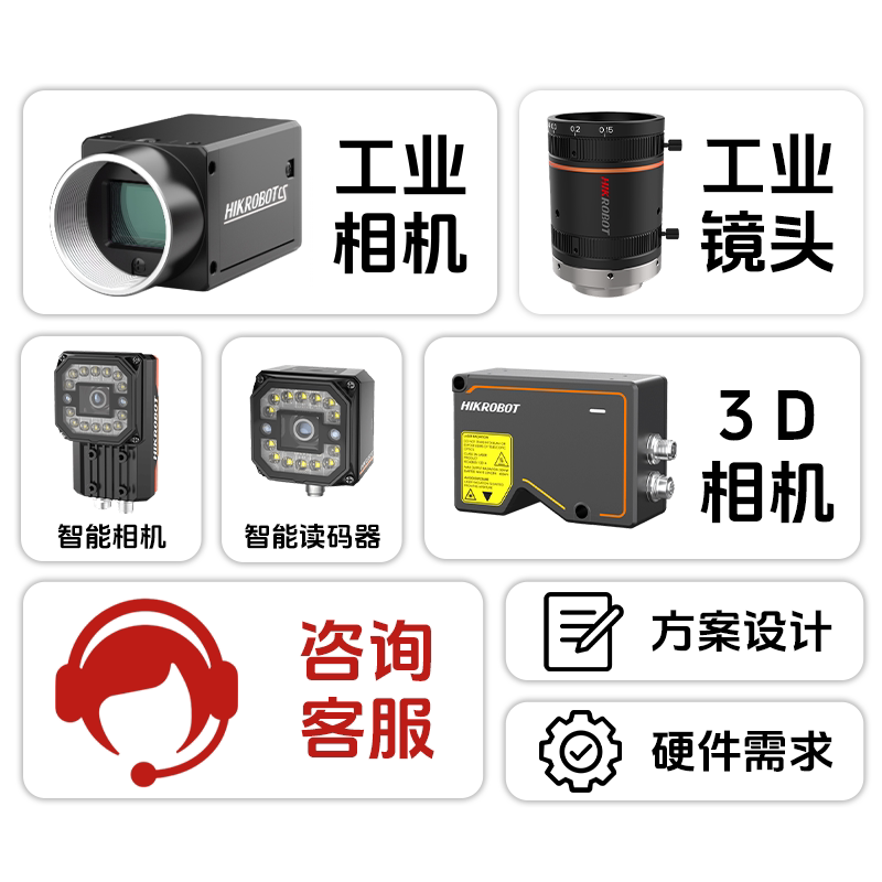 海康机器人MVL-HF 3 6 8 12 16 25 500万像素M12系列S口工业镜头