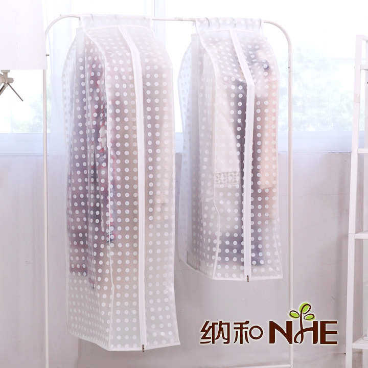 纳和PEVA半透明可水洗西服大衣立体防尘罩加大衣物服装防尘收纳罩