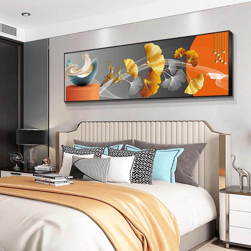 5d钻石画满钻客厅现代卧室轻奢银杏叶十字绣2024新款钻石绣