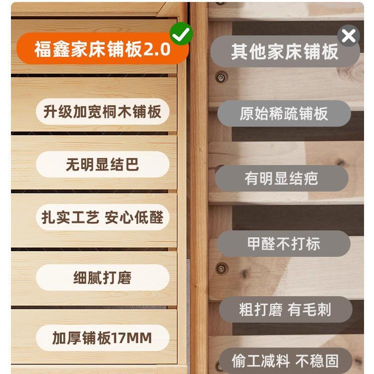 实木床现代简约橡木床家用全实木单双人床主卧1.8m轻奢榻榻米床架