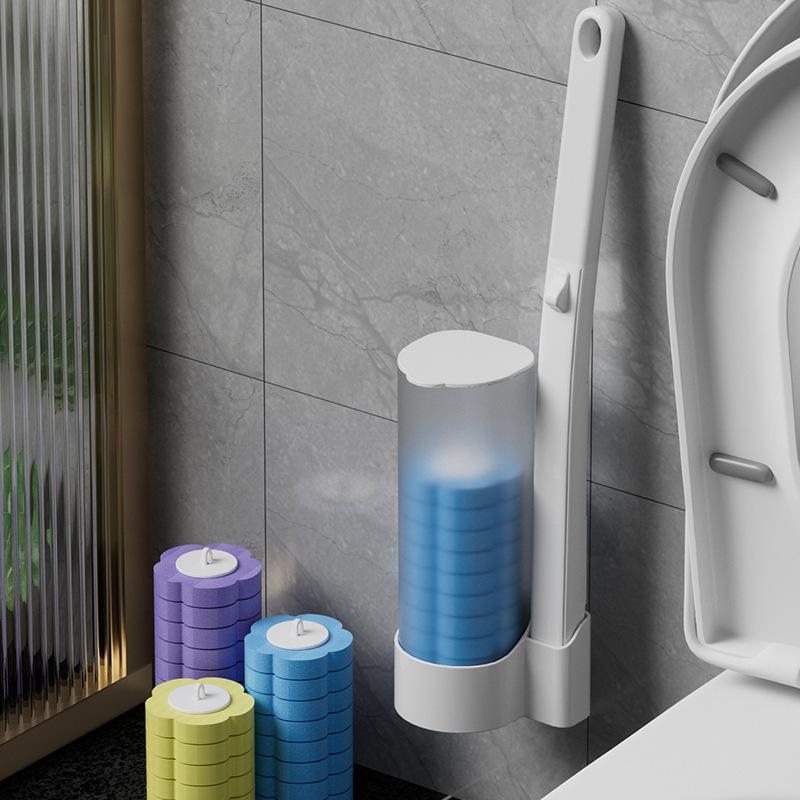 一次性马桶刷海绵替换头厕所清洁刷套装无死角去污家用可抛马桶刷