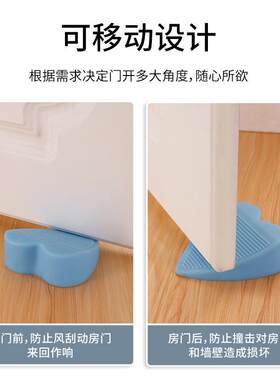 新款直销硅胶门吸防撞门碰免打孔门塞塑料吸门器地装墙装门把手防