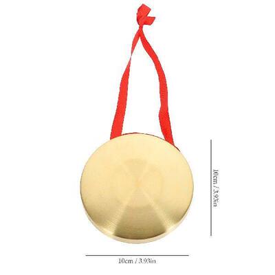 Gong Musical Instrument Toys Chinese Hand Opera Copper Wood