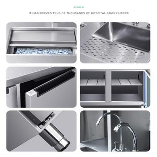 不锈钢冷商藏水吧工作台冷饮水吧台奶茶台设店备545用藏工作冷台