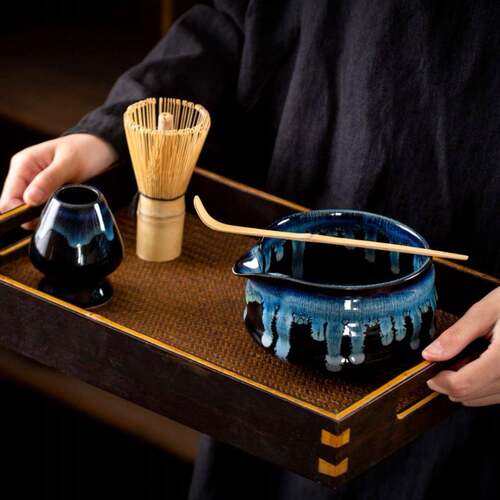 茶筅立创意陶瓷茶筅放置器宋代点茶工具茶事配件Matcha holder