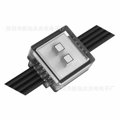 LED户外防水全彩H2020双灯P40柔性透明网格屏景观亮化厂家