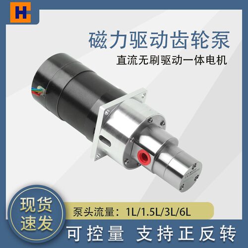 不锈钢自吸泵计量泵磁力驱动齿轮泵冷却饮料咖啡机磁力泵厂家直销