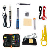 件套热式 大功率焊接电烙铁内工具维修恒温 烙铁高温调温温控15套装