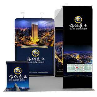 展搭会展位973多轻便速展背铝合金快景建幕秀广告造型便携式展览