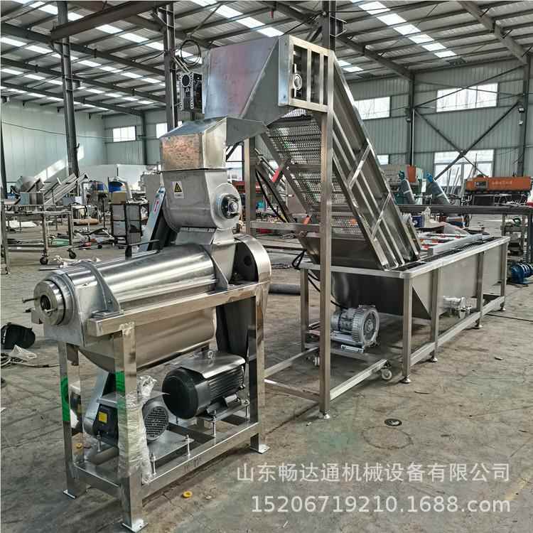 大型梨子榨148菠萝人螺旋式压机 刺梨仙掌工业破碎汁机榨 芦荟脱