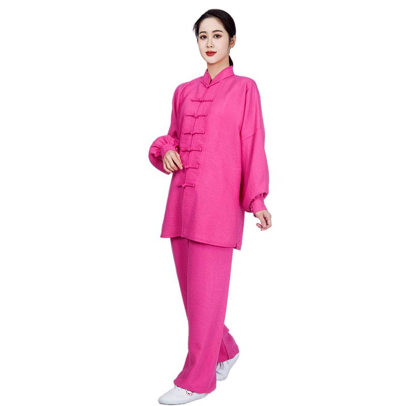正品购产品棉麻女子新太极采套装太极服