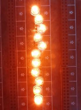 二F5圆头透明白发橙L橙色ED灯珠指亮示灯反极性超高直插WJ-5WO4-