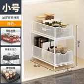 生浴室柜置物架卫间浴室拉NIH式 抽屉水下水池抽洗手层台分收纳