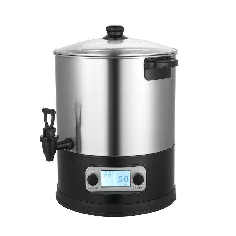 跨境电脑款果酱桶不锈钢商用电热开水桶饭店蒸锅烧水炉热水烧水桶