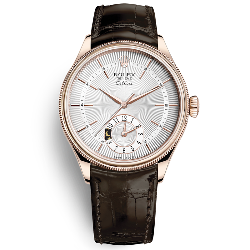 盒证[9.8新]劳力士切利尼18K玫瑰金自动机械手表男m50525