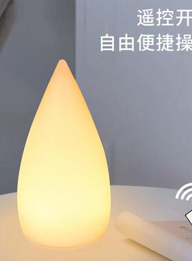 圆柱灯充电遥控小夜灯户外桌灯柔光灯酒吧KTV简约网红led小台灯